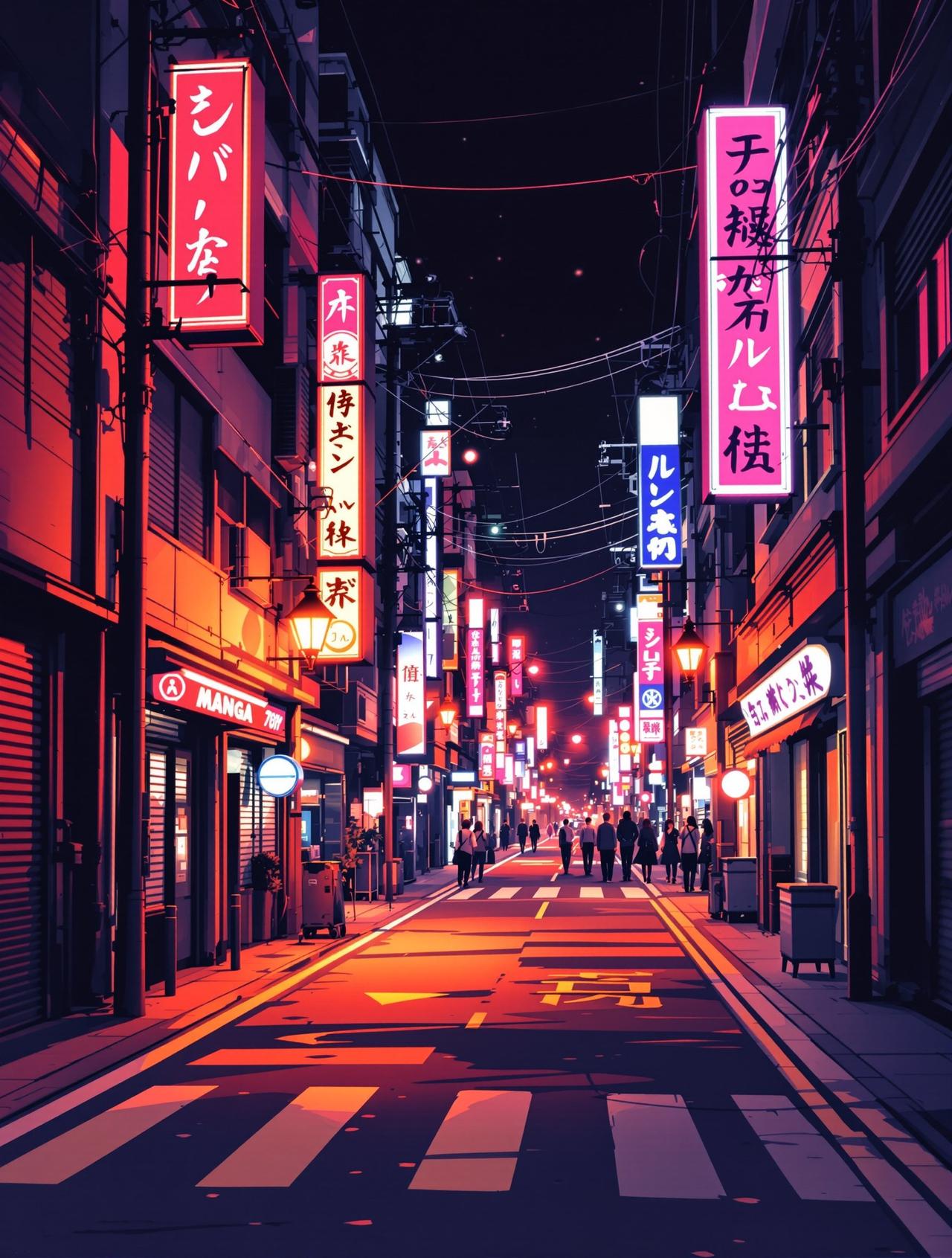 漫蛙漫画作品《霓虹之下》封面