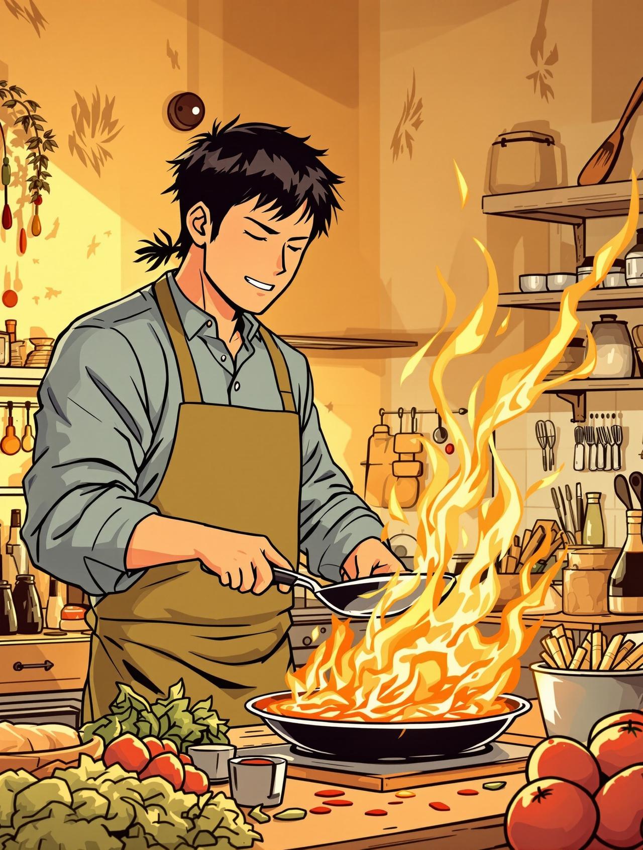 漫蛙漫画作品《厨神之路》封面